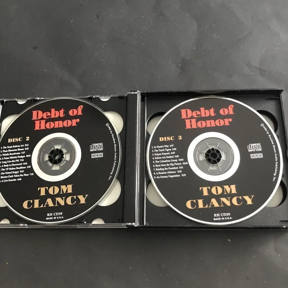 Tom Clancy, Debt of Honor, A Jack Ryan Novel, AUDIO BOOK, 5 CDs